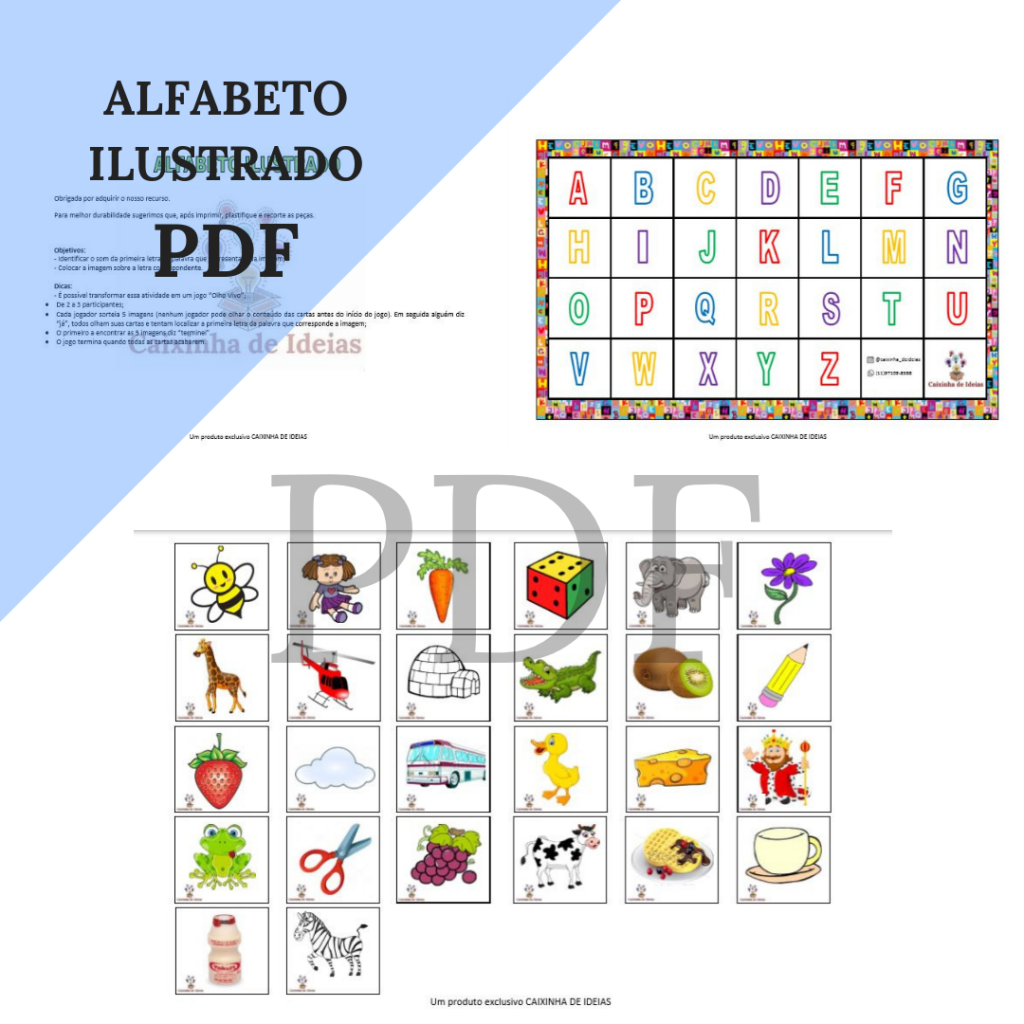 Kit Alfabetização - Atividades - jogos - recursos - Theia Didáticos