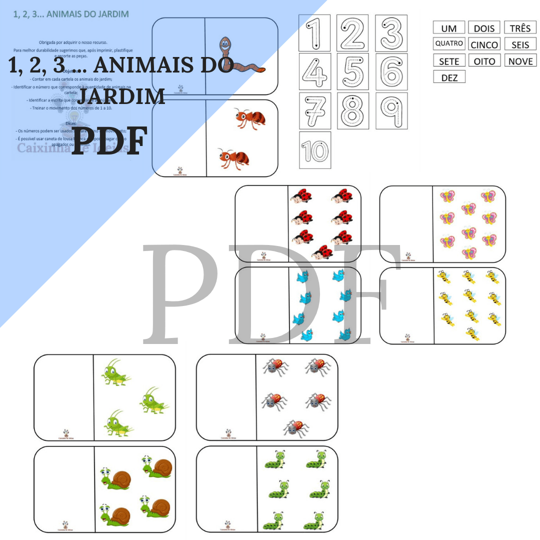 Jogo Pedagógico de Matemática Soma no Jardim