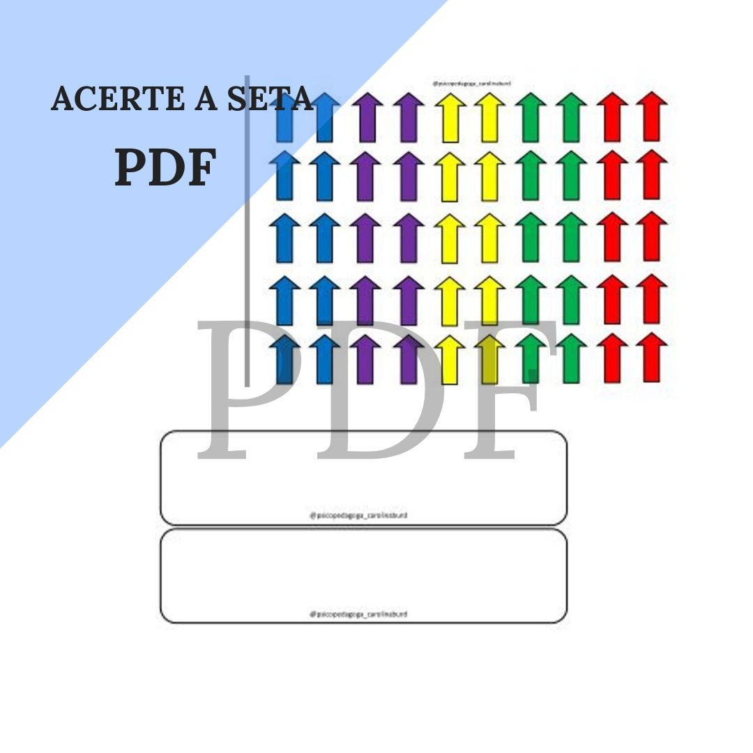 JOGO DAS SETAS.pdf  Letramento na educação infantil, Educação infantil,  Infantil