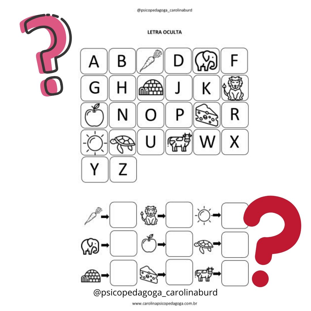 Jogos Infantis Jogo Letras Ocultas Ampliação Do Vocabulário