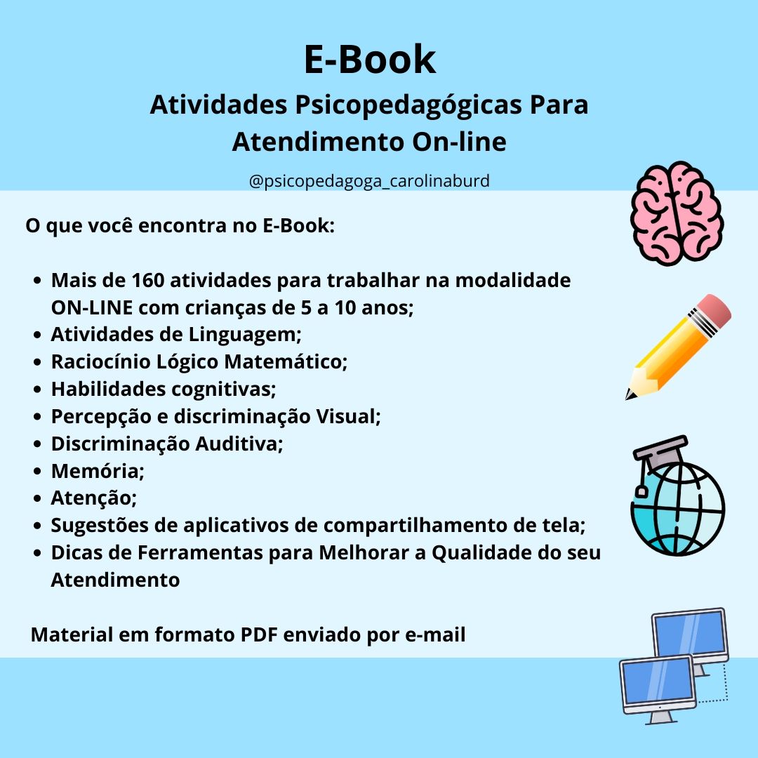 Pin em materiais psicopedagogicos